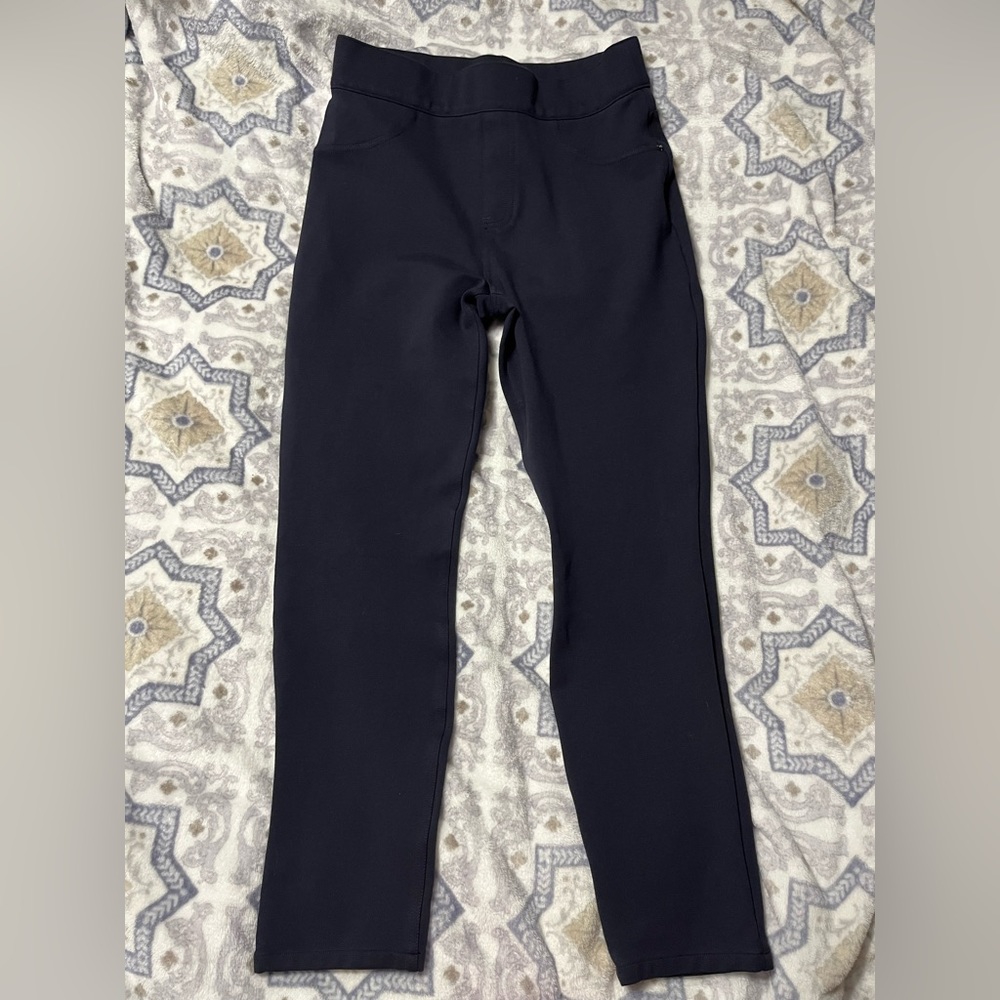 SPANX Pull On Pant Dark Navy Almost Black Size Medium